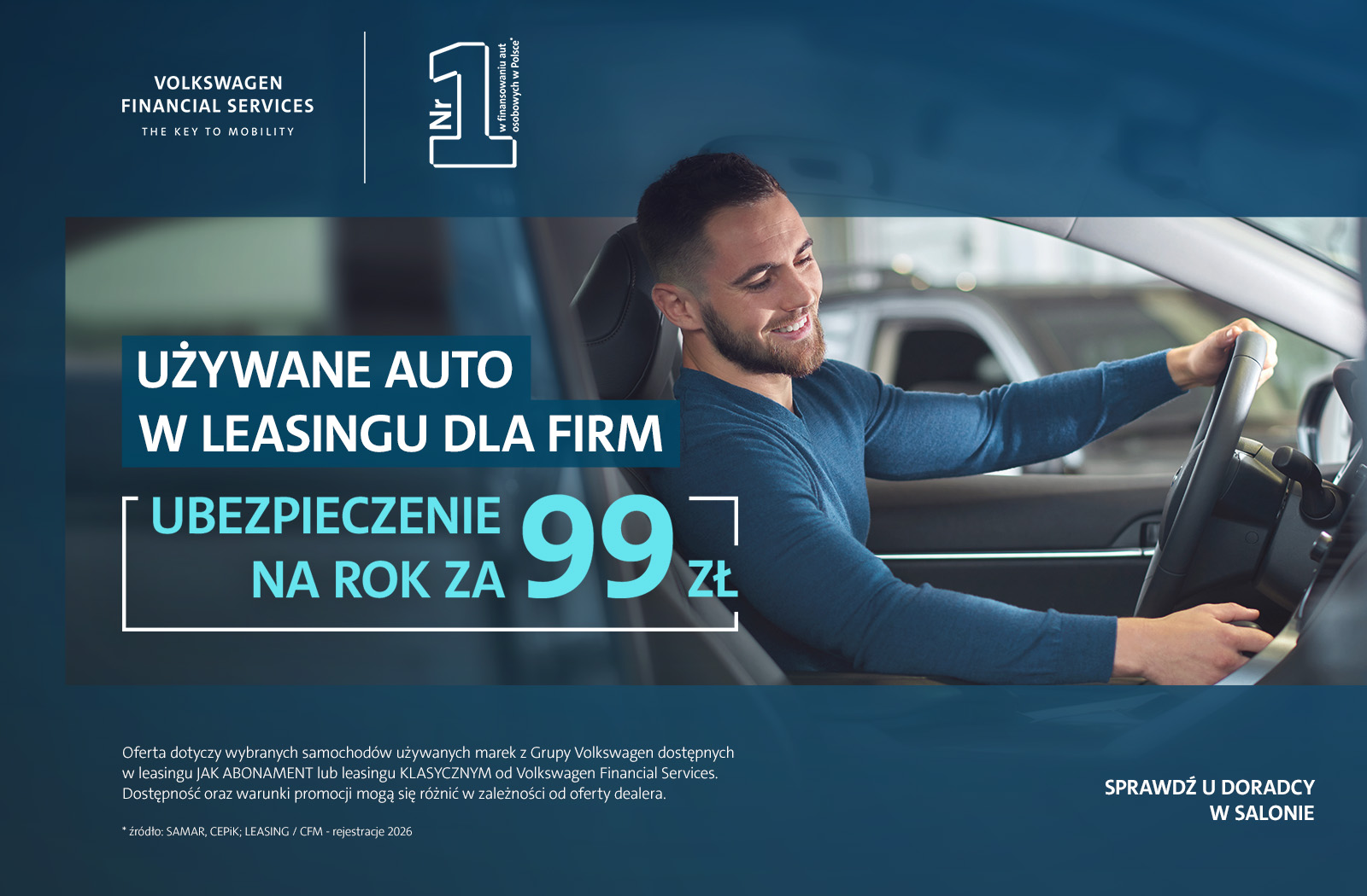 Używany samochód w leasingu dla firm z ubezpieczeniem za 99 zł